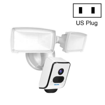 ESCAM QF612 3MP WiFi IP Camera & Floodlight with Night Vision (US Plug) - 1