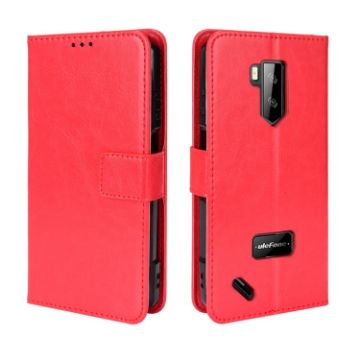 Ulefone Armor X9 Red Leather Phone Case - Retro Crazy Horse Texture - 1