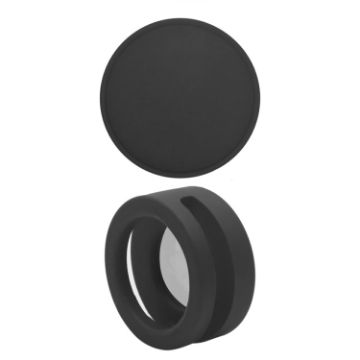 AirTag Pet Collar Case - Anti-scratch Shockproof Silicone, Black, 35.9mm - 1