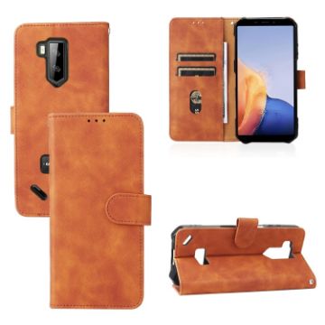 Ulefone Armor X9 Brown PU Phone Case - Magnetic Buckle Calf Texture - 1