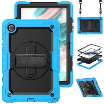 Samsung Galaxy Tab A8 10.5 2021 X200/X205 Silicone PC Case Black/Blue - 1
