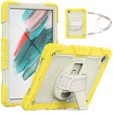 Samsung Galaxy Tab A8 10.5 2021 X200/X205 Silicone PC Case Beige/Yellow - 1