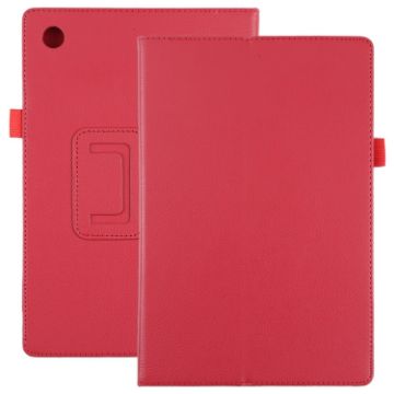 Samsung Galaxy Tab A8 10.5 2021 Red Leather Tablet Case Cover - 1