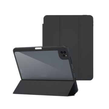 iPad Pro 10.5 Magnetic Split Leather Smart Tablet Case - Black - 1