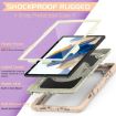 Samsung Galaxy Tab A8 10.5 2021 Shockproof Case Beige Silicone PC Rose Gold - 5