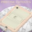 Samsung Galaxy Tab A8 10.5 2021 Shockproof Case Beige Silicone PC Rose Gold - 6