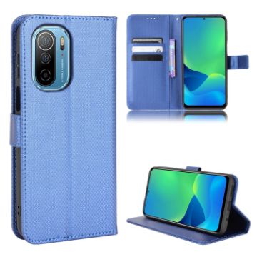 Ulefone Note 13P Blue Leather Phone Case with Diamond Texture - 1