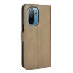 Ulefone Note 13P Brown Leather Phone Case - Diamond Texture Cover - 3