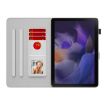 Samsung Galaxy Tab 9+ Flip Leather Case - Watercolor Spring Cherry Pattern - 3