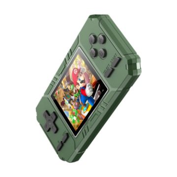 S8 3.0" Screen Classic Handheld Game Console, 520 Games, Army Green - 1