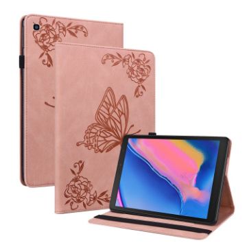 Samsung Tab A 8.0 2019 T290/T295/T297 Rose Gold Butterfly Case - 1