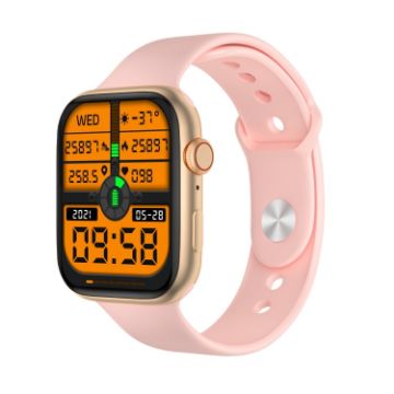 i7 Pro+ Smart Watch, 1.75" TFT Screen, Blood Pressure/Sleep Monitor, Pink - 1