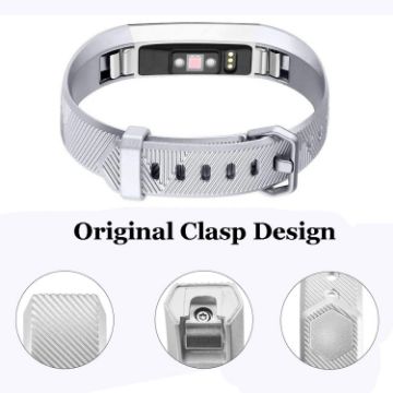 FITBIT Alta Metallic Strap Silver - Stylish Replacement Band - 1