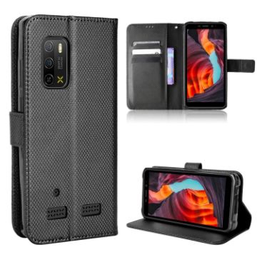 Ulefone Armor X10/X10 Pro Black Leather Phone Case with Diamond Texture - 1