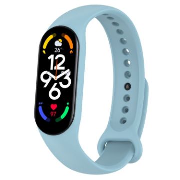 Xiaomi Mi Band 7/6/5 & Amazfit Band 5 Official Blue Silicone Band - 1