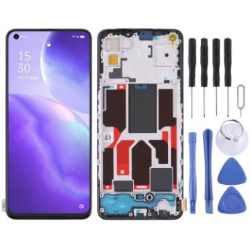 OPPO Reno5 5G/Find X3 Lite LCD Screen & Digitizer Assembly with Frame - 1
