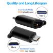 5 PCS USB-C Female to Micro USB Male Adapter - Random Color (Grey) - 5