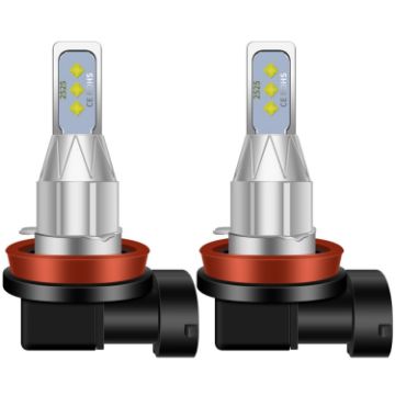 H16JP DC 12V-24V 12W 1800LM Car LED Fog Light Ice Blue 1 Pair - 1
