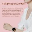 AK35 Smart Watch - 1.32" IPS Screen, Sleep & Blood Oxygen Monitoring, Silver Band - 4