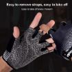 BOODUN 1096 XL Rose Red Non-slip Breathable Fitness Silicone Gloves - 6