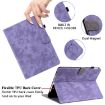 Samsung Galaxy Tab A 10.1 2016 Tiger Pattern Flip Case Purple T580/T585 - 6