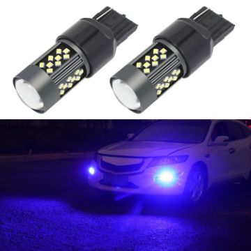 1 Pair 7440 12V 7W Car LED Fog Light - Blue Light - 1