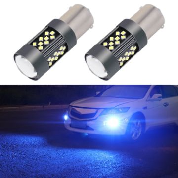 1 Pair 1156 12V 7W Strobe LED Fog Light - Ice Blue Car Bulb - 1