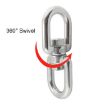 4mm 304 Stainless Steel Universal Rotating Ring for Sale - 3