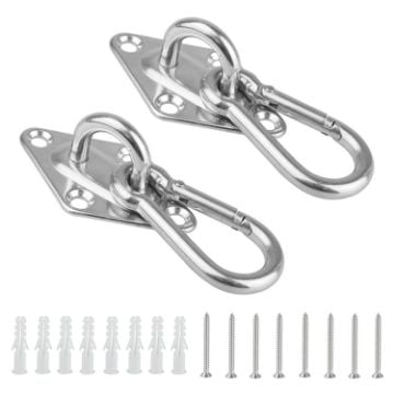 5mm 304 Stainless Steel Ceiling Hook - 2 PCS Heavy Duty Swing Hangers - 1