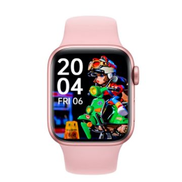 Watch 8 Max 1.85" Pink Smartwatch with Wireless Charging & Bluetooth Call - 1