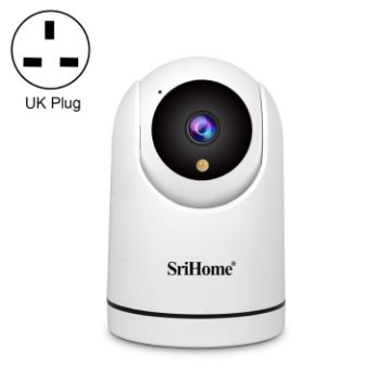 SriHome SH042 2.0MP 1080P HD AI WiFi Pan-Tilt Camera (UK Plug) - 1