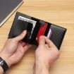 RFID Carbon Fiber Wallet for Men - C1804H1 Orange Carbon Fibre - 5