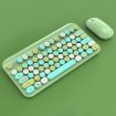 FOREV FFVWI9 Green Mixed Color 2.4G Wireless Keyboard Mouse Set - 1