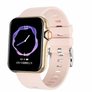 D07 1.7" Square Screen Smart Watch with NFC Payment Encoder - Gold - 1