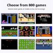 MK800 Doubles 3" Macaron Mini Handheld Console - 800 Games, Yellow - 4