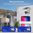 Solar Battery Powered Floodlight PTZ Camera with PIR Detection, 2.4G Wifi - 4