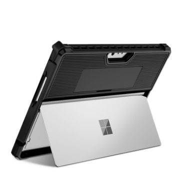 Microsoft Surface Pro 9 Black Striped Hollow Tablet Case - 1