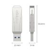 Lenovo Thinkplus MU252 64GB USB 3.1 & USB-C Flash Drive Silver - 3