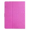 8" Tablet Case - Rose Red Crocodile Texture Leather Cover - 3