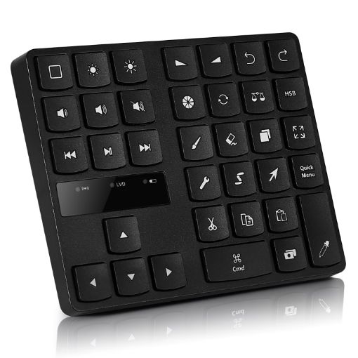 Bluetooth 5.0 Wireless Painting Keyboard - 35 Keys Keypad (Black) - 1