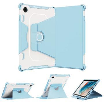 Samsung Galaxy Tab A8 10.5 2021 Rotating Leather Case - Blue - 1