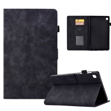 Samsung Galaxy Tab A 8.0 2019 T290 Embossed Leather Case Black - 1
