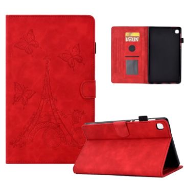 Samsung Galaxy Tab A7 10.4 2020 T500 Red Leather Tablet Case - 1