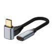 Steam Deck 100W USB-C Male to Female Curved Extension Cable 0.5m - 1