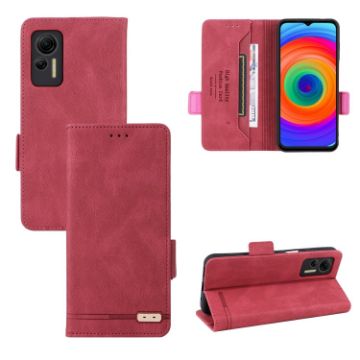 Ulefone Note 14 Red Leather Phone Case with Magnetic Clasp - 1