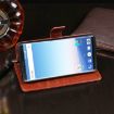 Ulefone MIX 2 Leather Case - Flip, Holder, Card Slots, Wallet, Brown - 5