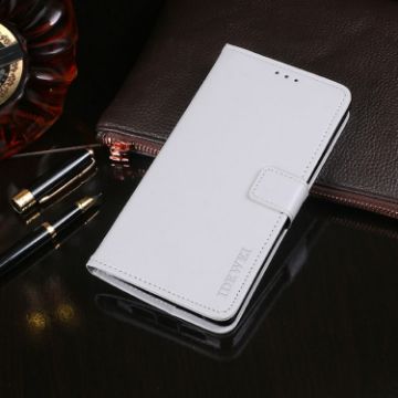 Ulefone S1 White Leather Flip Case with Holder, Card Slots & Wallet - 1