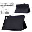 Samsung Galaxy Tab A8 10.5 2021 Leather Case Peony Butterfly Black - 5