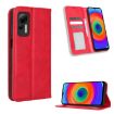 Ulefone Note 14 Red Leather Phone Case with Magnetic Buckle Retro Texture - 1