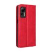 Ulefone Note 14 Red Leather Phone Case with Magnetic Buckle Retro Texture - 3